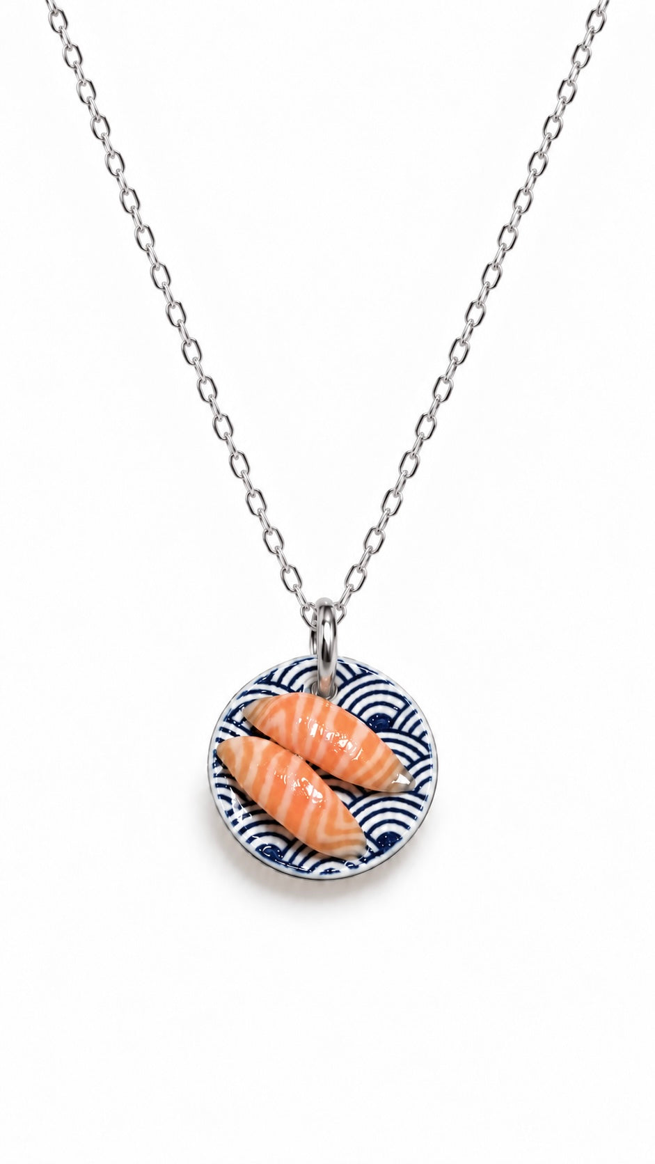 The Salmon Sushi Plate Miniature Charm