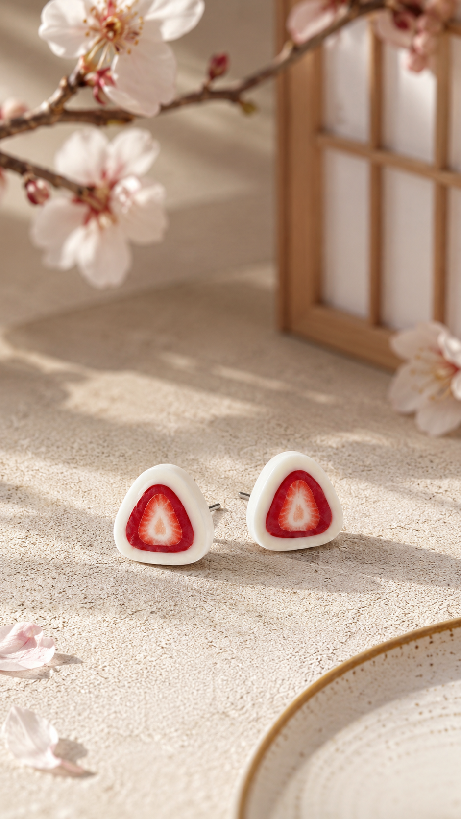 The Strawberry Wagashi Earring Collection
