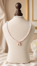 Rainbow Jellycat Hand-Beaded Pastel Pink Necklace