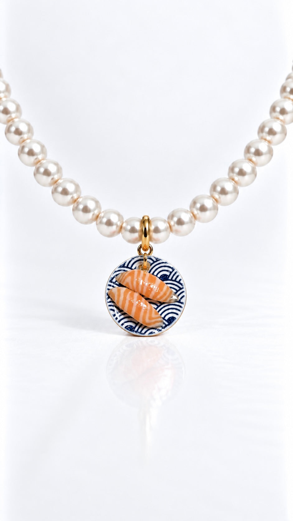 The Salmon Sushi Plate Miniature Charm