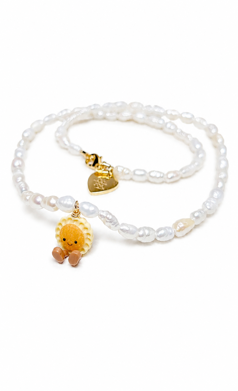 Pineapple Tart Jellycat Hand-Beaded Baroque Pearl Necklace