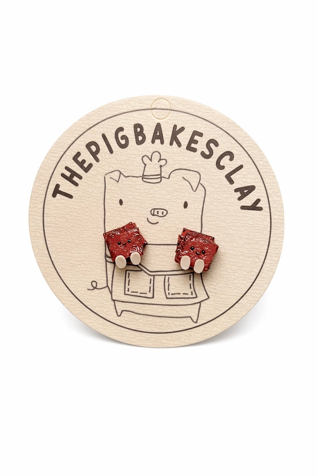 Mandarin Orange and Bakwa Jellycat Earrings (a variety)