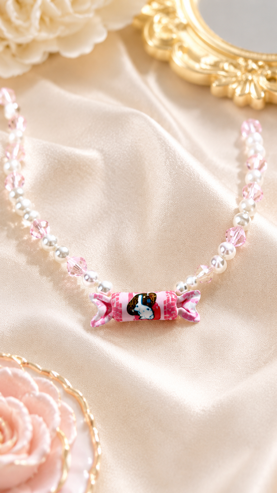 The Pink Rabbit Sweet Necklace