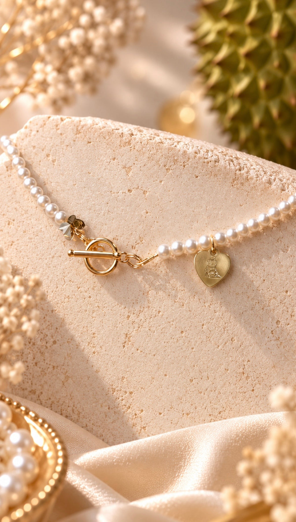 The Reversible Smiley Durian Pearl Necklace