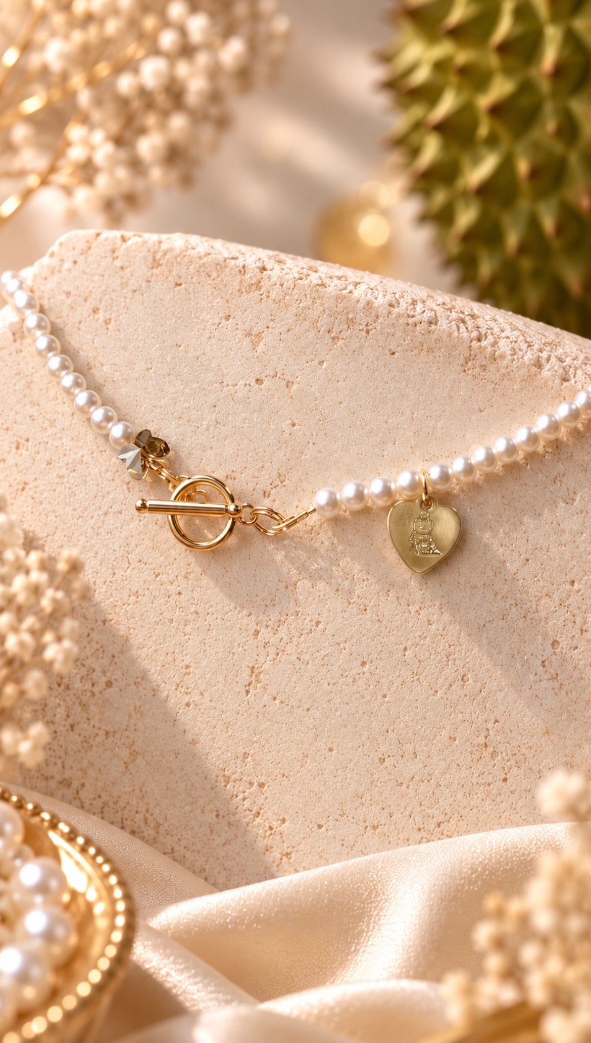 The Reversible Smiley Durian Pearl Necklace
