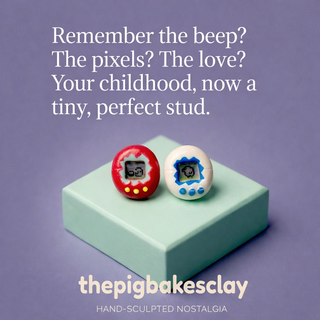 Tamagotchi Earring Studs