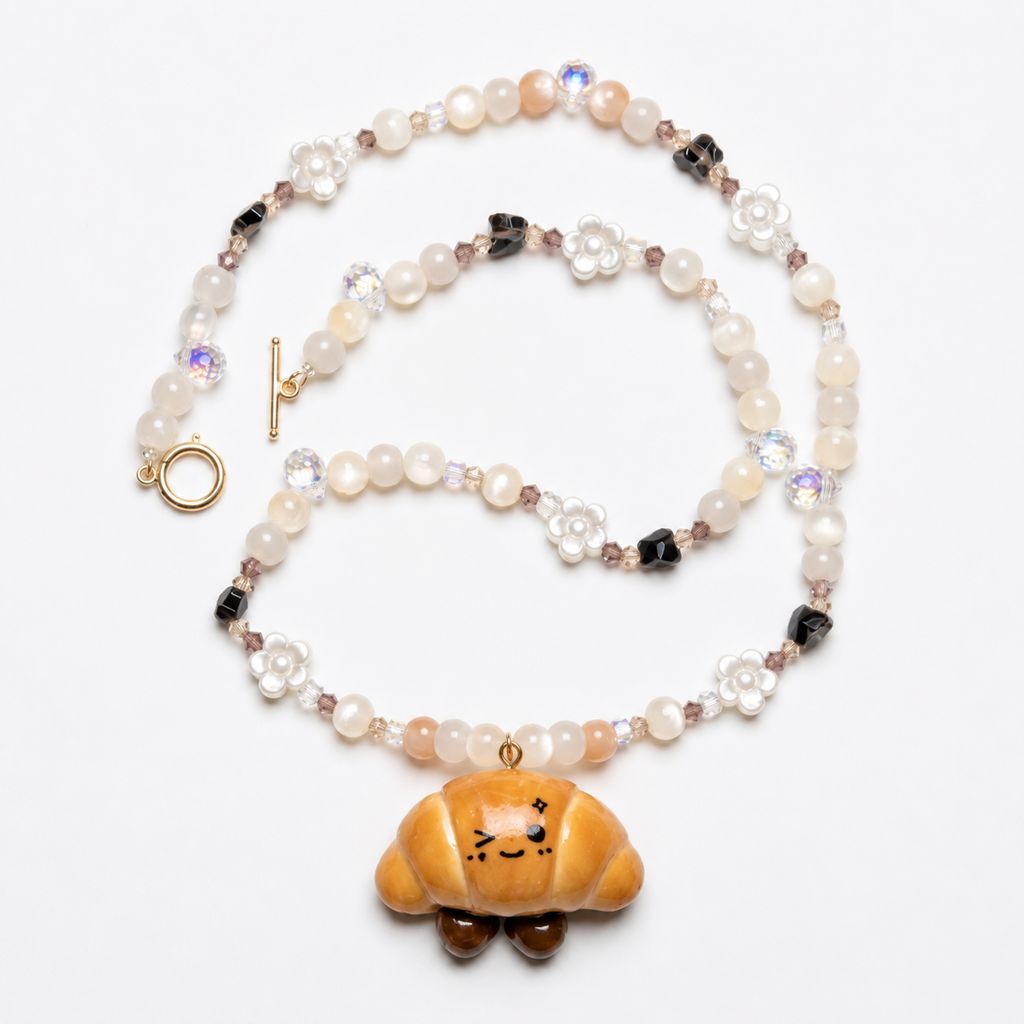 Winky Chonky Shiopan Jellycat Hand-Beaded Necklace