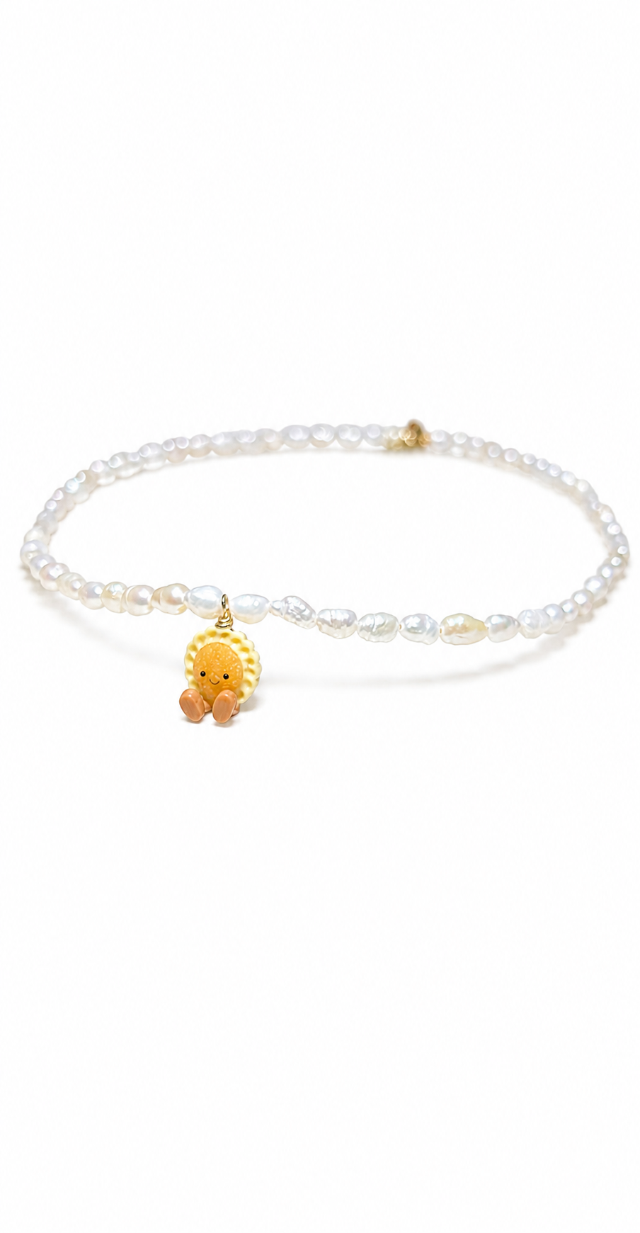 Pineapple Tart Jellycat Hand-Beaded Baroque Pearl Necklace