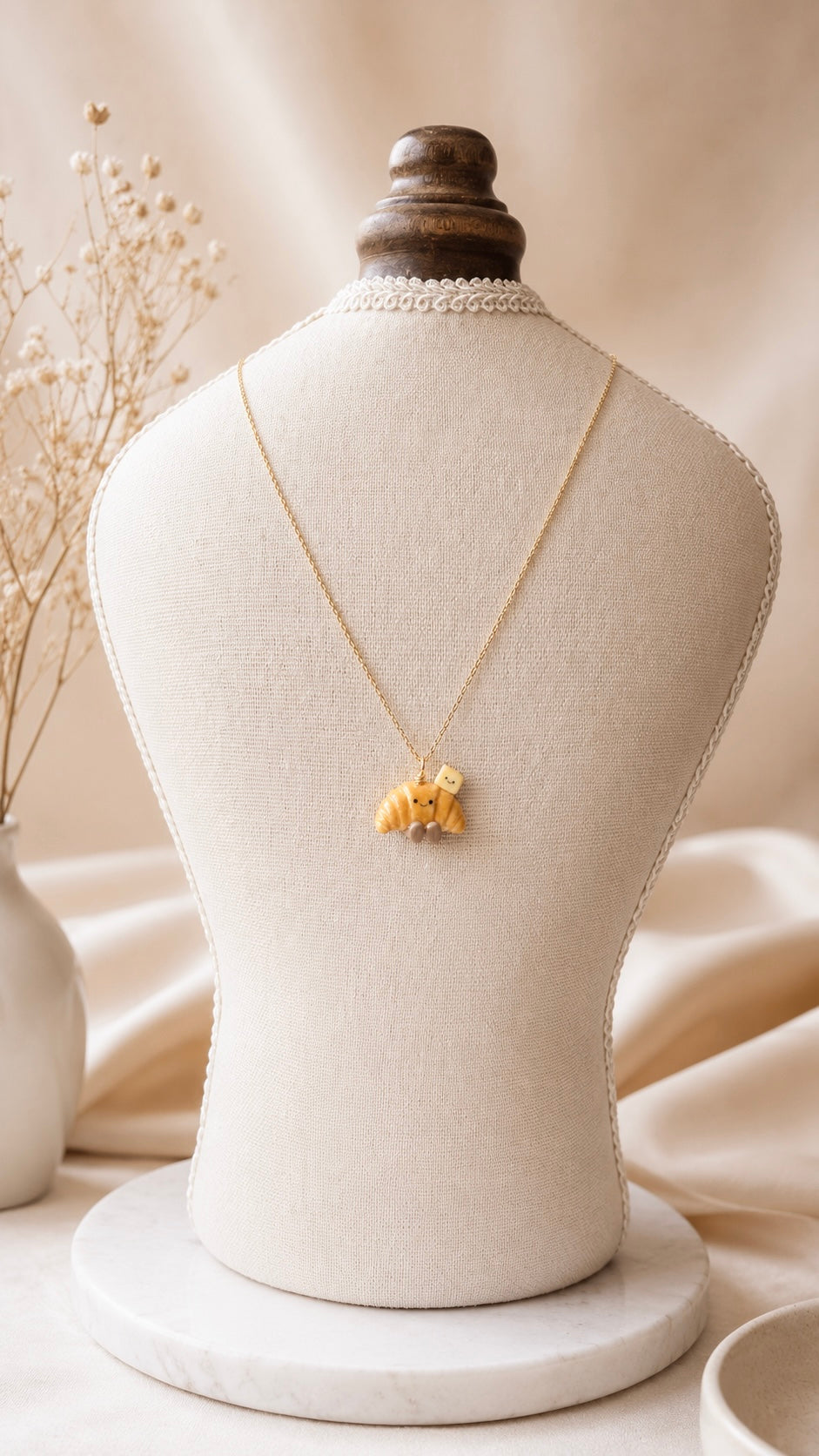 The Shiopan Jellycat with his Pet Butter Necklace (14k Gold-filled Chain)