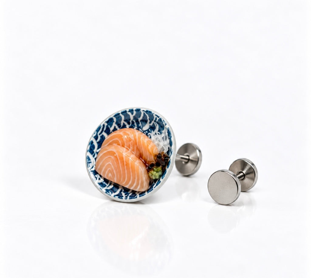 The Salmon Sashimi Plate Miniature Charm