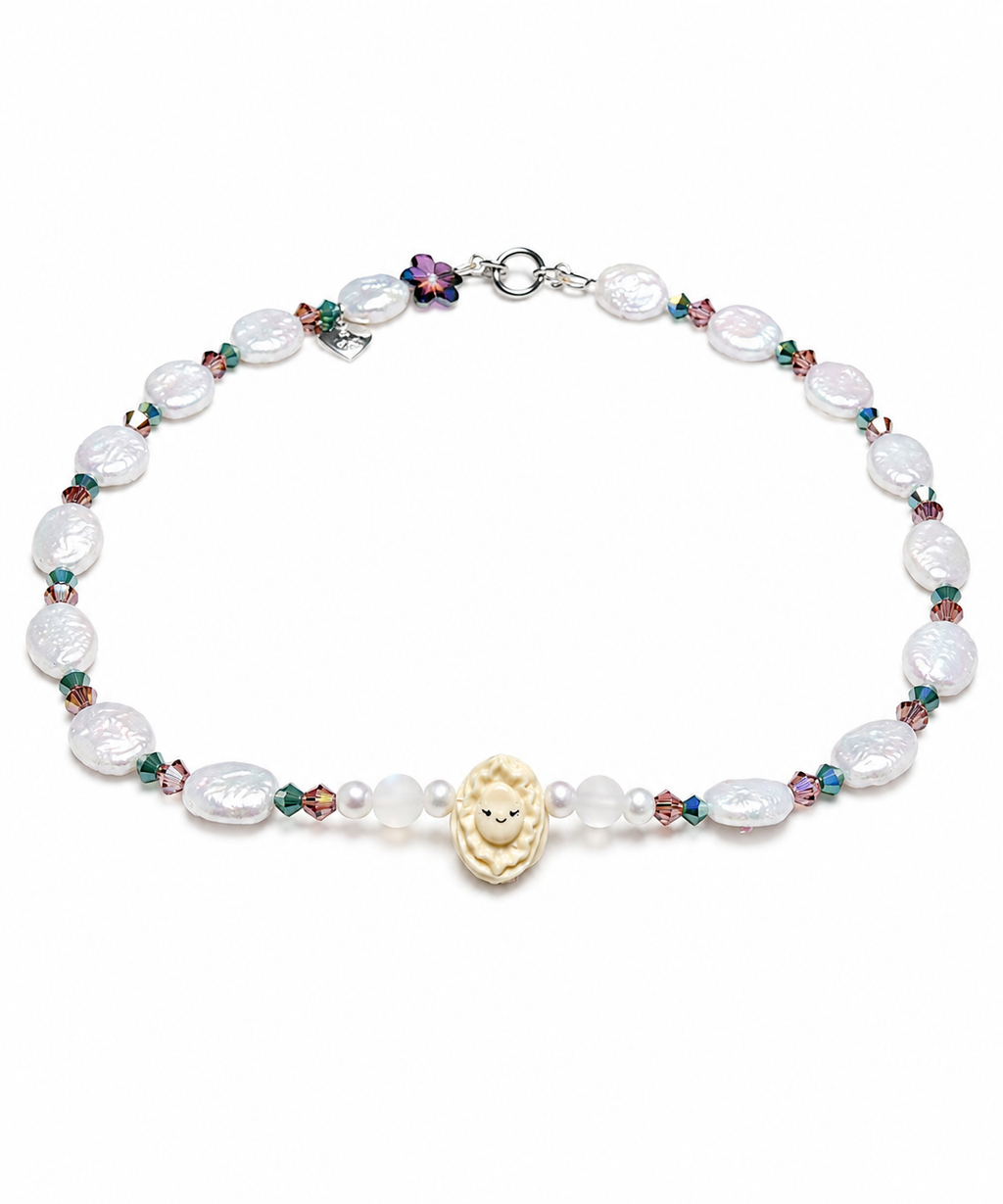 Abalone Hand-Beaded Necklace