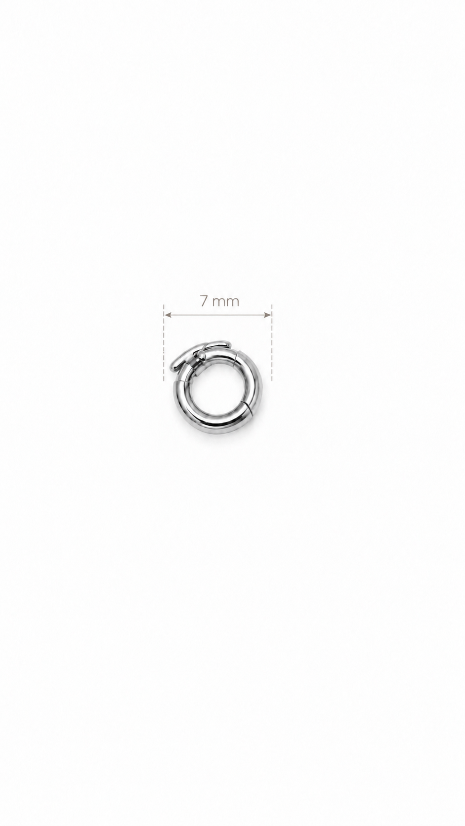 Double-Closure Clasp in 18K White-Gold (18K Gold-Plated over 925 Sterling Silver)