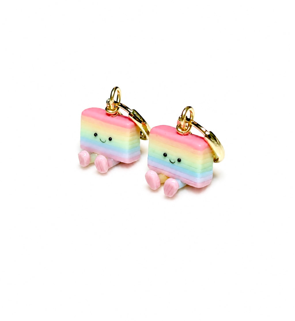 Rainbow Kueh Lapis Jellycats Earrings (a variety)