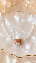 Teh Dabao Bag Hand-Beaded Swarovski Pearl Necklace