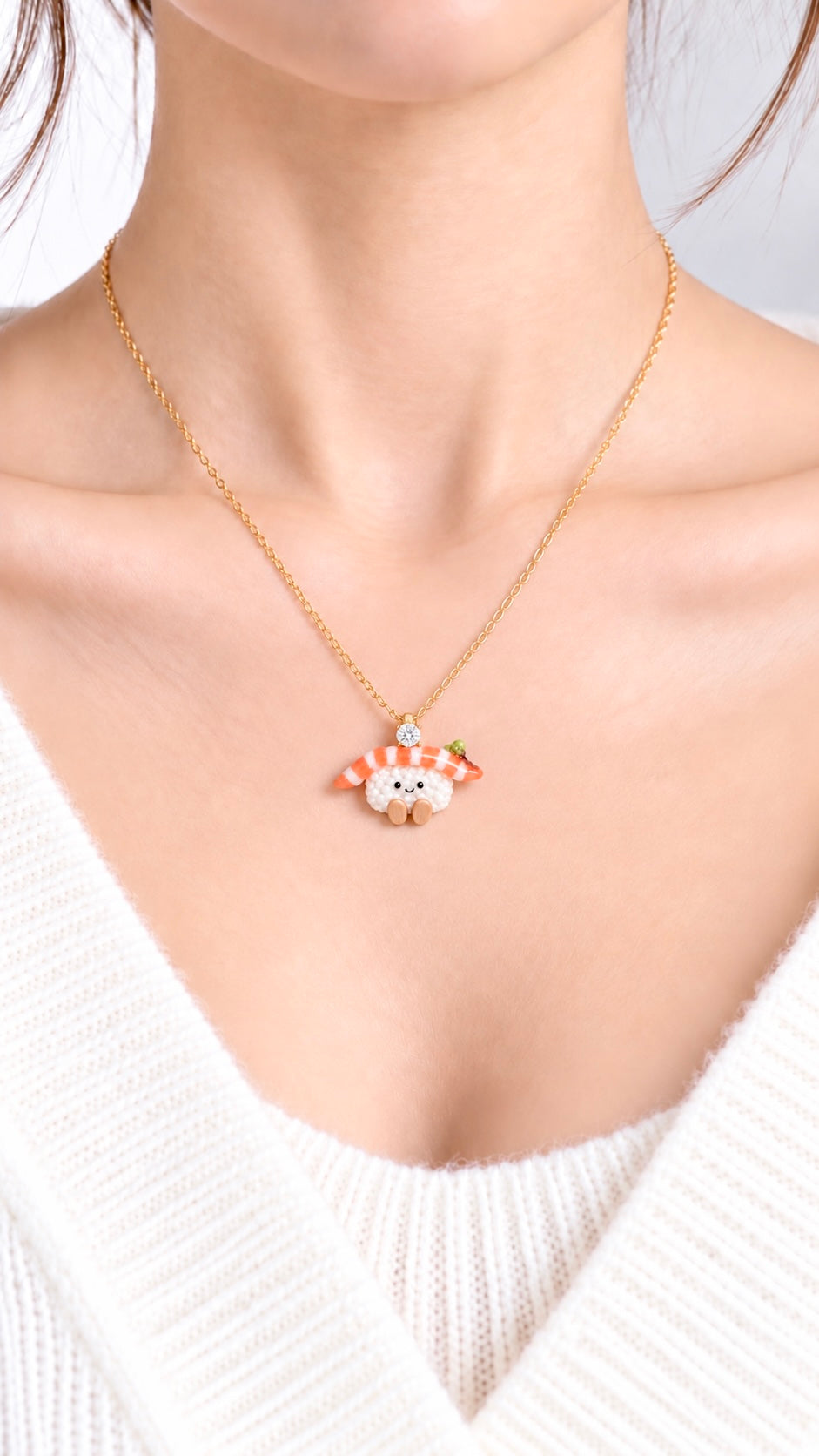 The Smiley Salmon Crystal Miniature Charm
