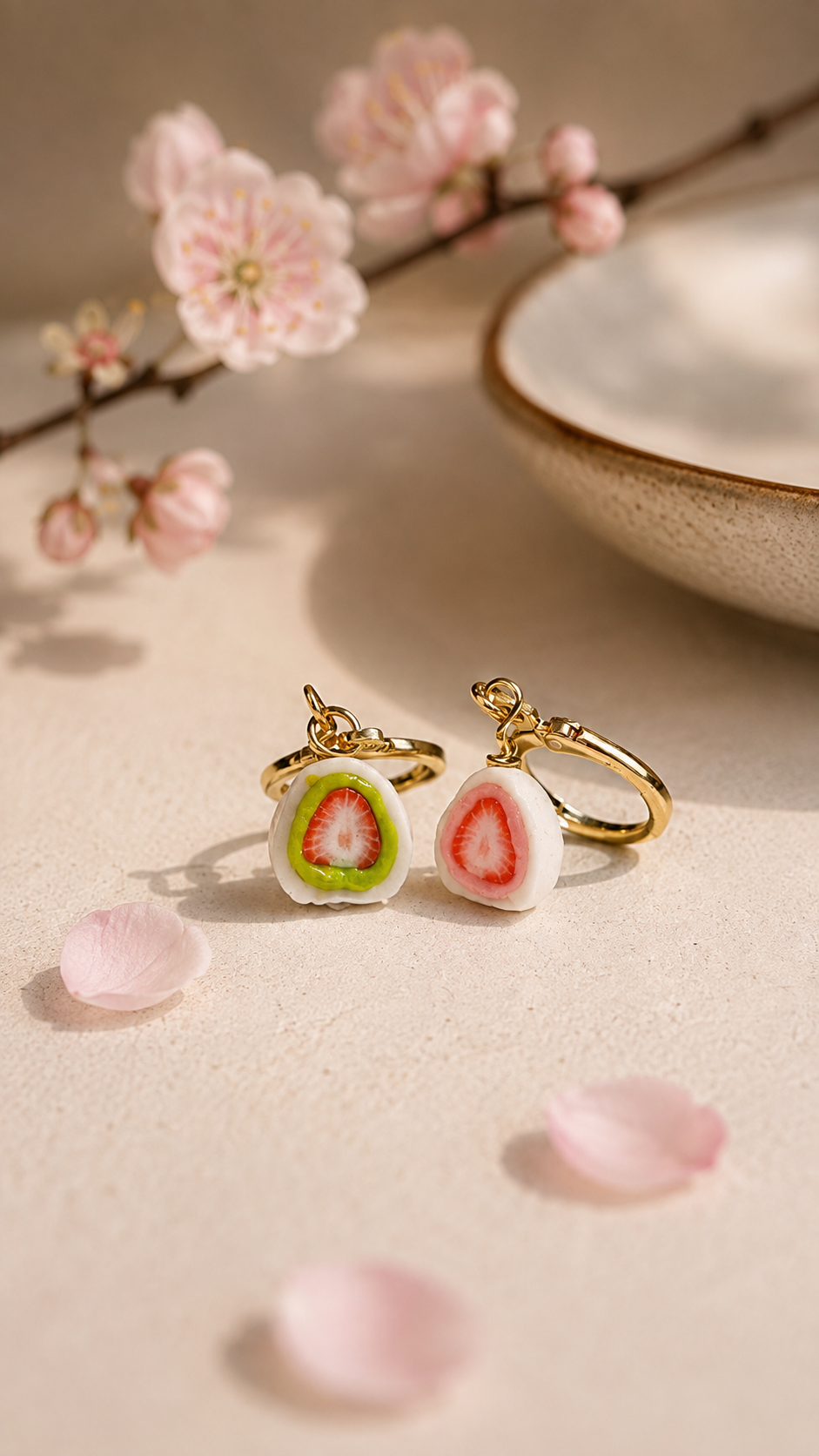 The Strawberry Wagashi Earring Collection