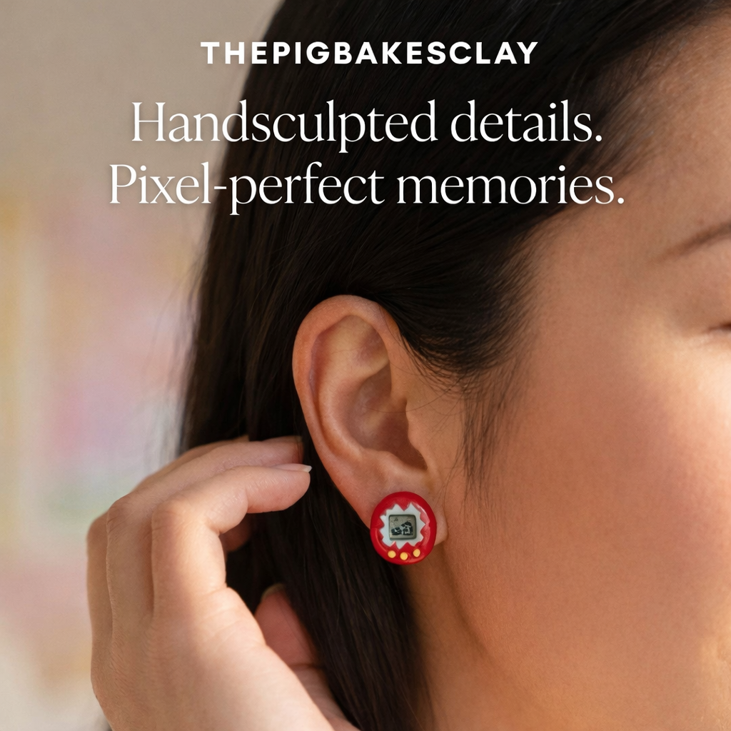 Tamagotchi Earring Studs