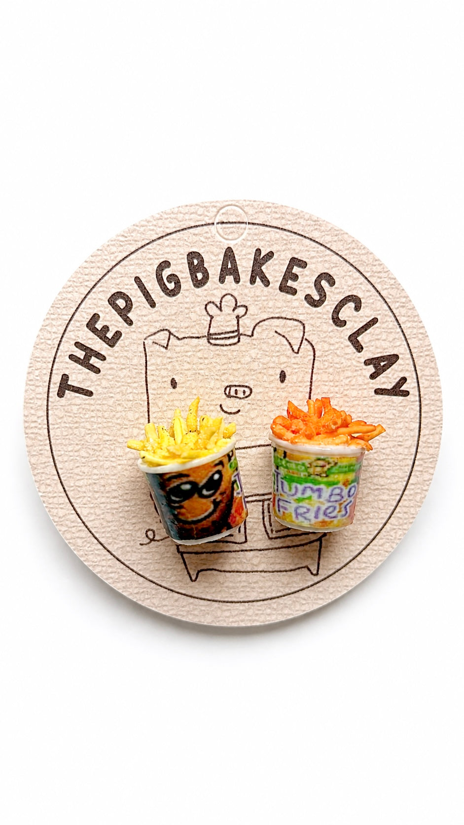 Potato Corner inspired Fries Ear Studs