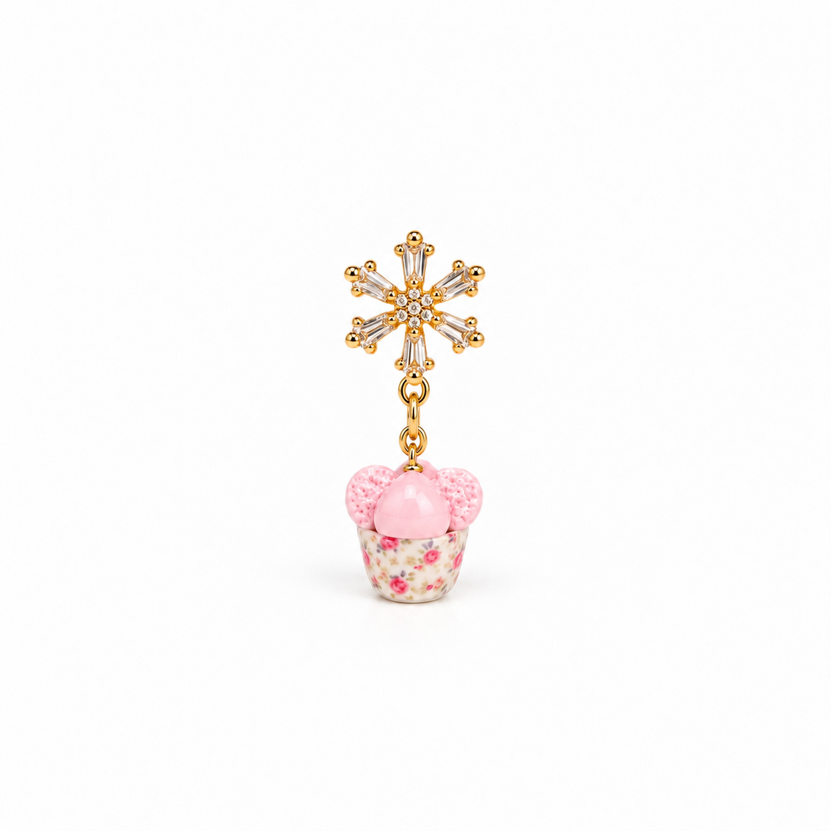 Snowflake Stud Dangle (18K Gold-Plated over 925 Sterling Silver)