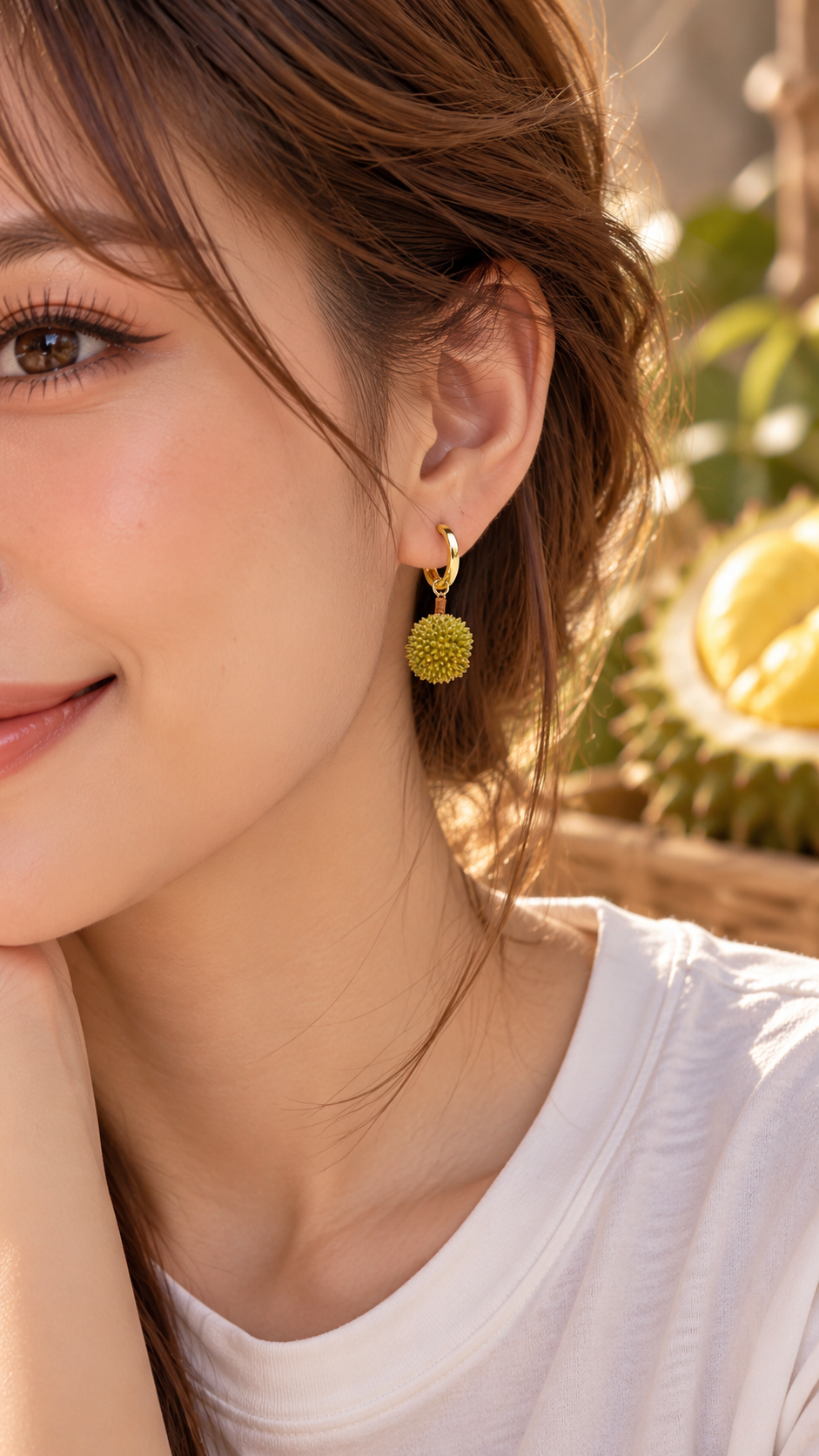 The Durian Ear Hoops