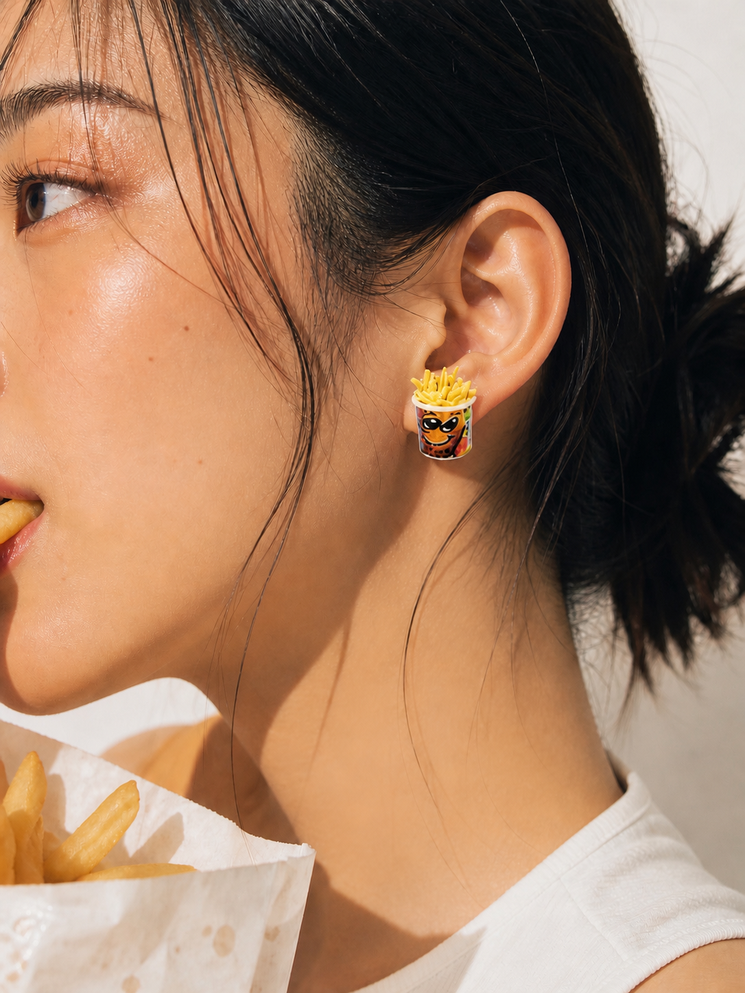 Potato Corner inspired Fries Ear Studs
