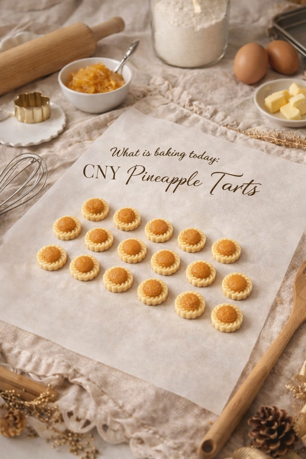 Pineapple Tart Earring Studs (PREORDER, wait time of 4-8 weeks)