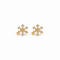 Snowflake Stud Dangle (18K Gold-Plated over 925 Sterling Silver)
