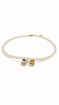 Hand-Beaded Kopi Toast Swarovski Pink-toned Pearl Necklace