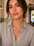 Kopi Cup Hand-Beaded Necklace