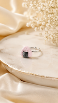 Pink Onigiri Moissanite Ring