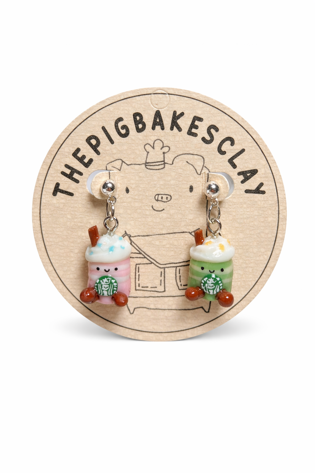 Starbucks-Inspired Fraps Jellycat Earrings