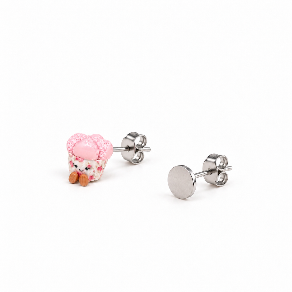 The Smiley Huat Kueh Miniature Charm in Vintage Floral