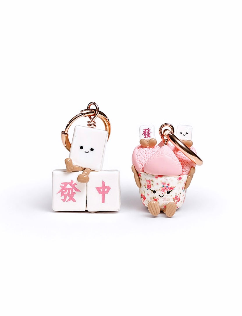 Huat Kueh and Mahjong Jellycat Rose Gold Hoop Huggies (PREORDER, wait time 8-10 weeks)