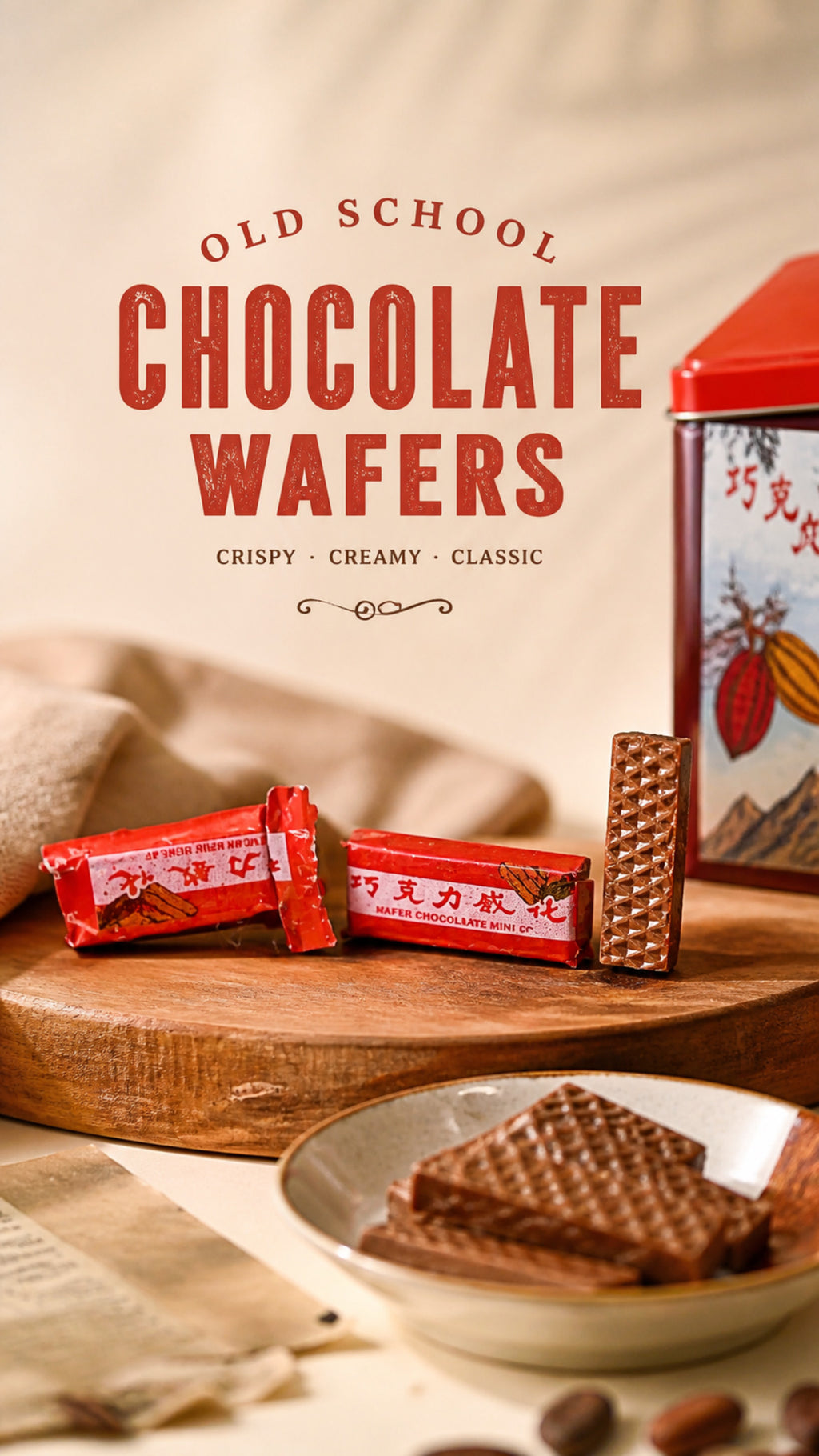 Old School Chocolate Wafers