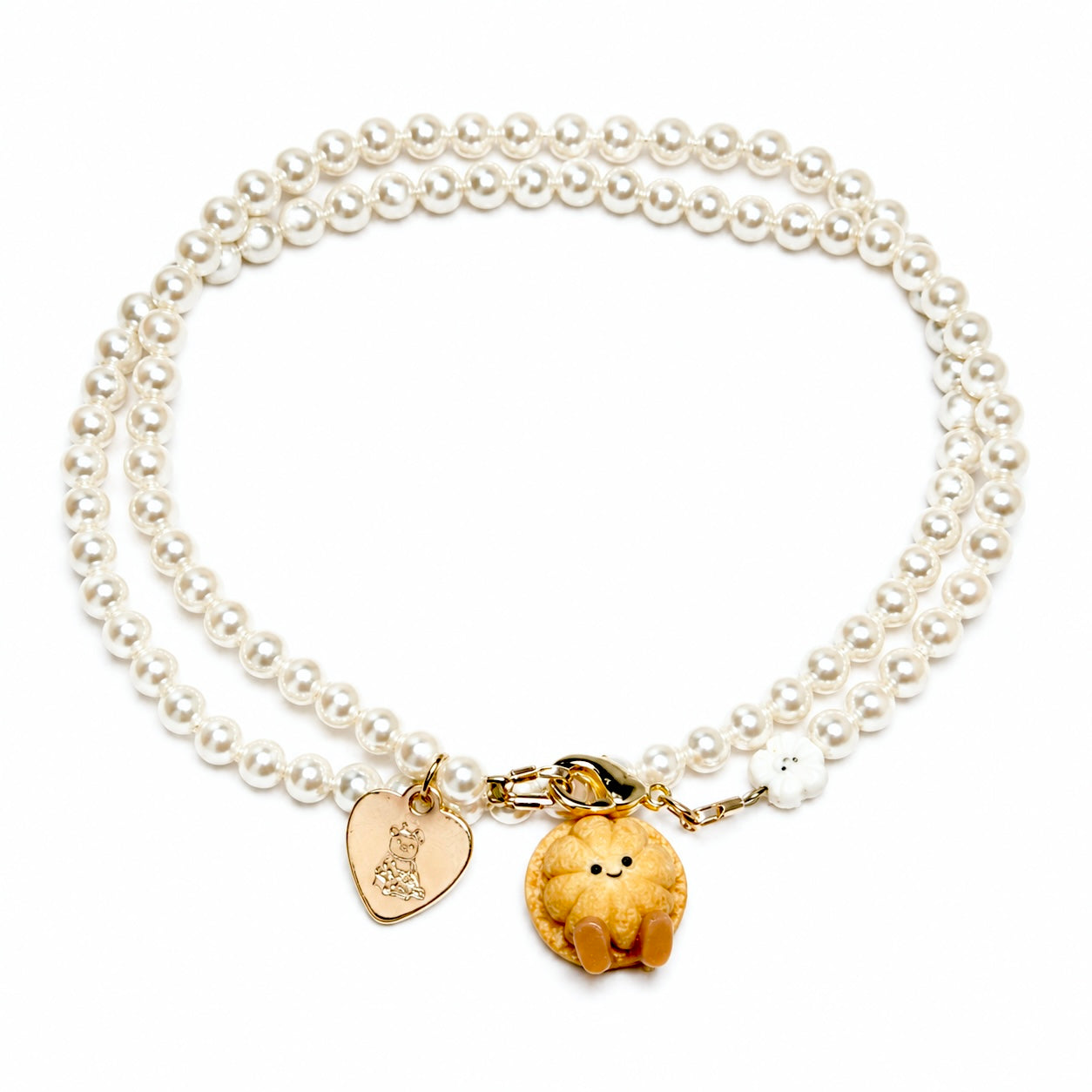 Kueh Bahulu Jellycat Pearl Necklace