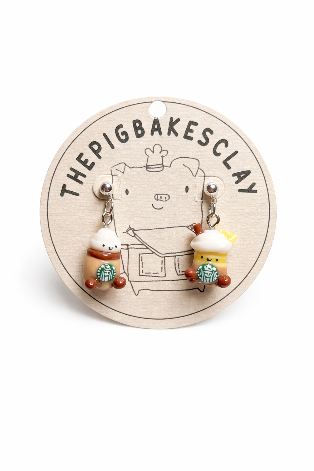 Starbucks-Inspired Fraps Jellycat Earrings