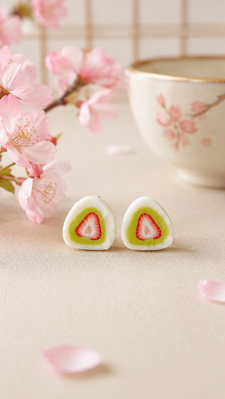 The Strawberry Wagashi Earring Collection