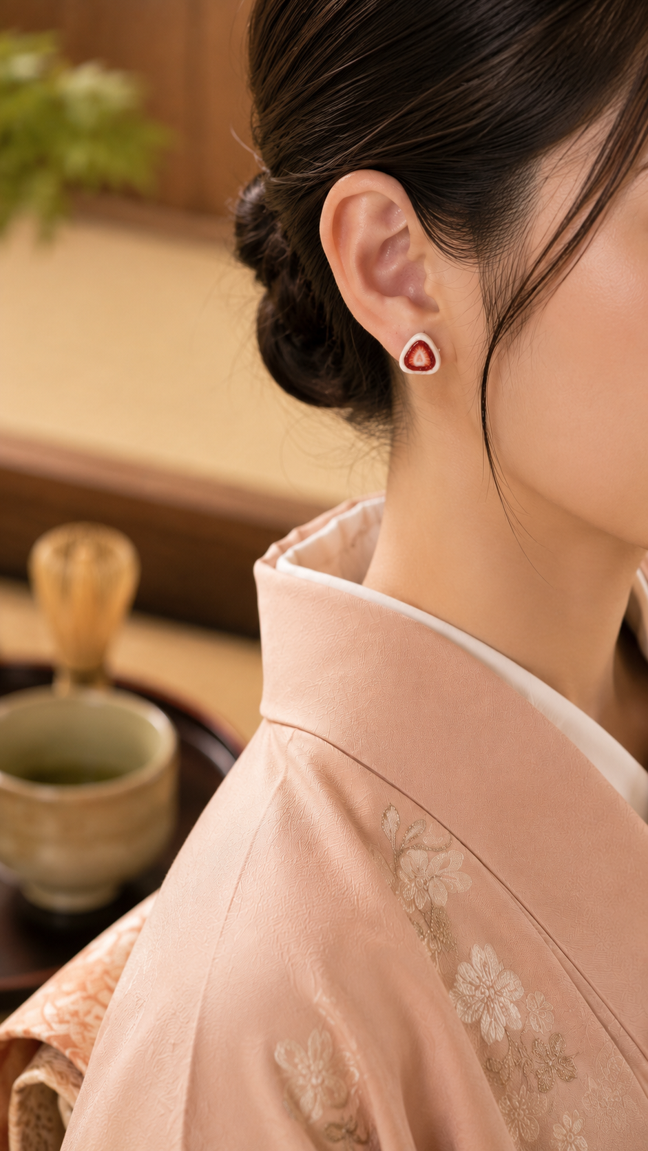 The Strawberry Wagashi Earring Collection
