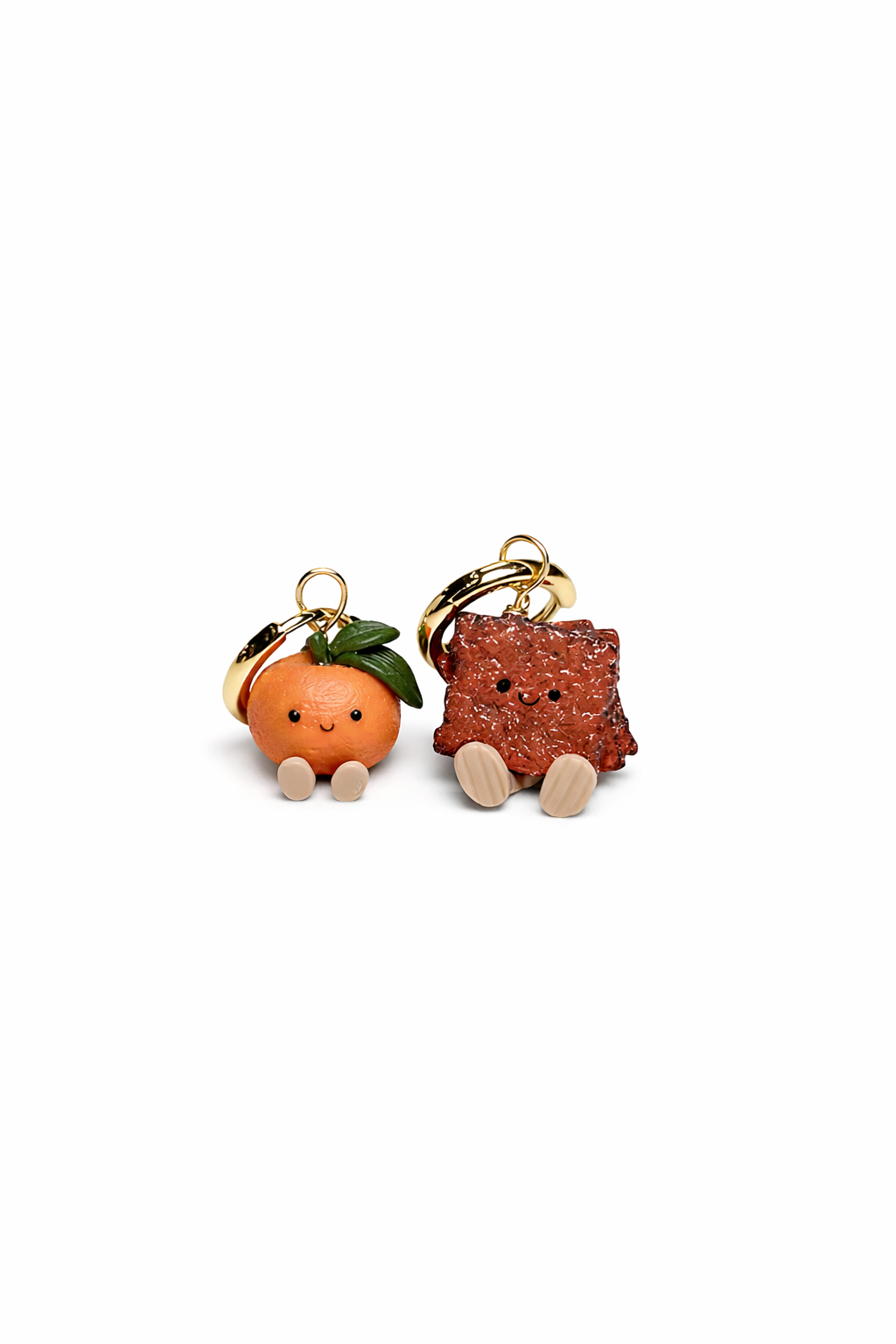 Mandarin Orange and Bakwa Jellycat Earrings (a variety)