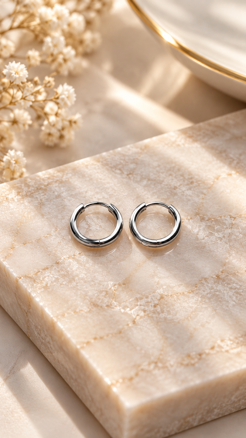 Titanium Ear Hoop (medical implant grade ASTM F136)