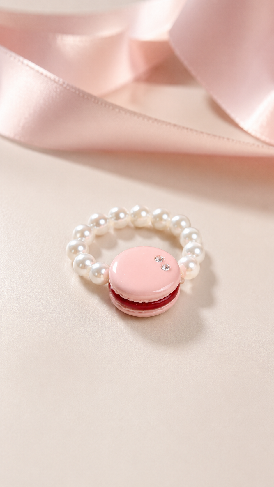 Pierre Hermes Inspired Macaron Pearl Ring