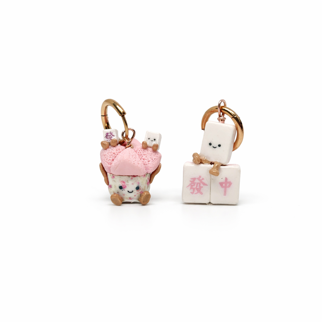 Huat Kueh and Mahjong Jellycat Rose Gold Hoop Huggies