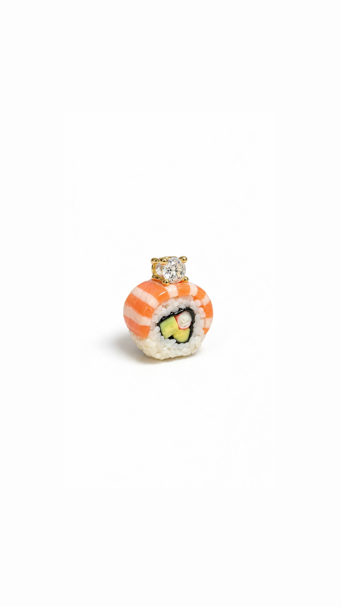 The Avocado Salmon Maki Roll Miniature Charm