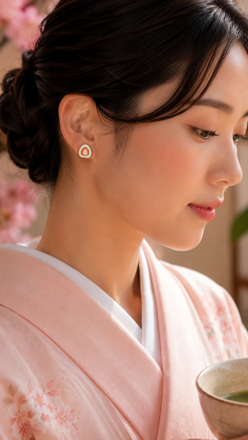 The Strawberry Wagashi Earring Collection