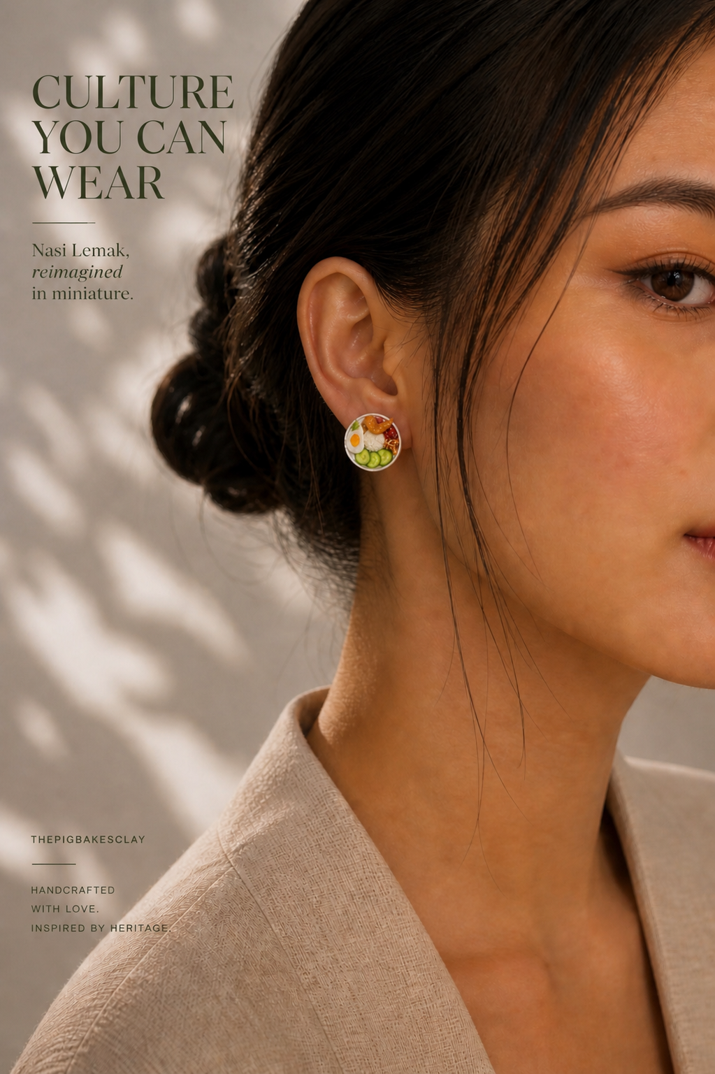 Nasi Lemak Ear Studs