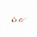 Longevity Peach Bun Earring Studs