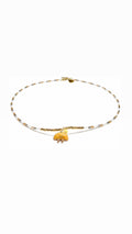 The Shiopan Jellycat and his Pet Butter Necklace in Neutrals