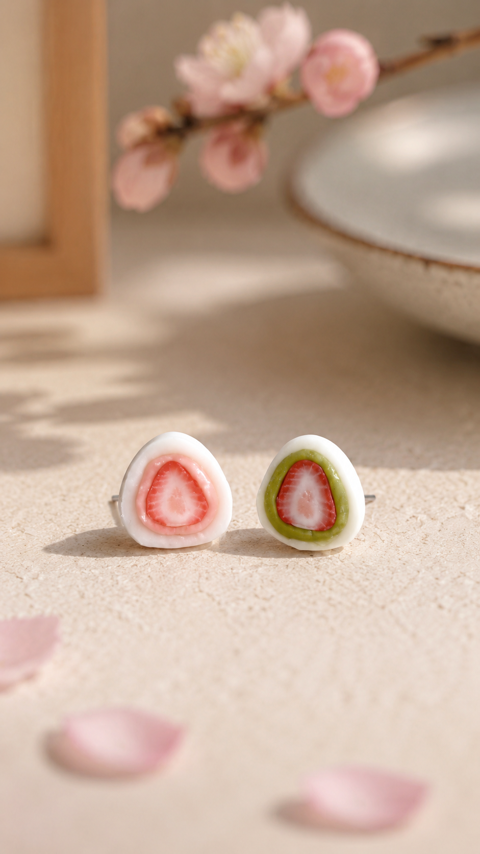 The Strawberry Wagashi Earring Collection