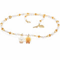 Pineapple Tart and Kueh Bangkit Jellycat Duo Hand-Beaded Necklace