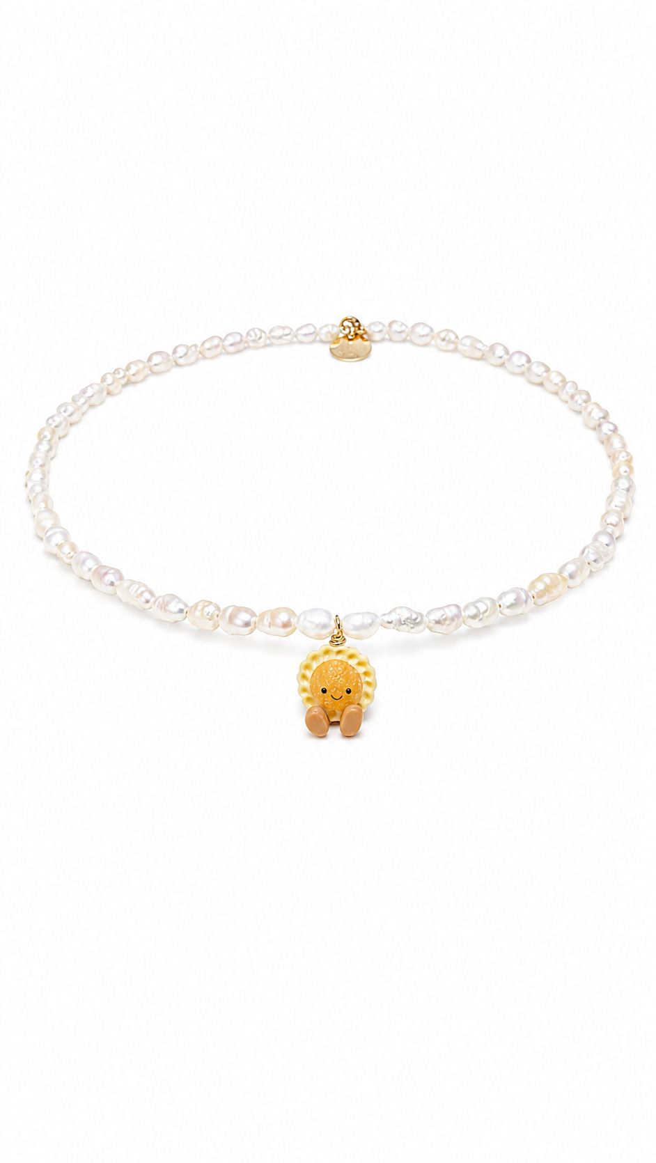 Pineapple Tart Jellycat Hand-Beaded Baroque Pearl Necklace